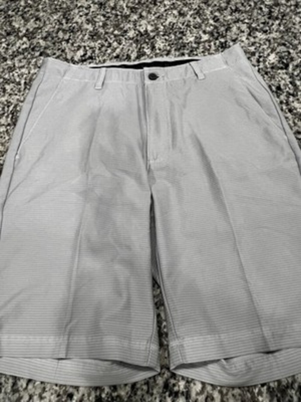 Pebble Beach Mens Size 32 Gray Stretch Polyester Spamdex Golf Short